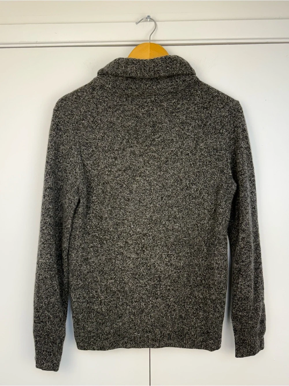 J.Crew Men’s Gray Marled Shawl Collar Sweater Small